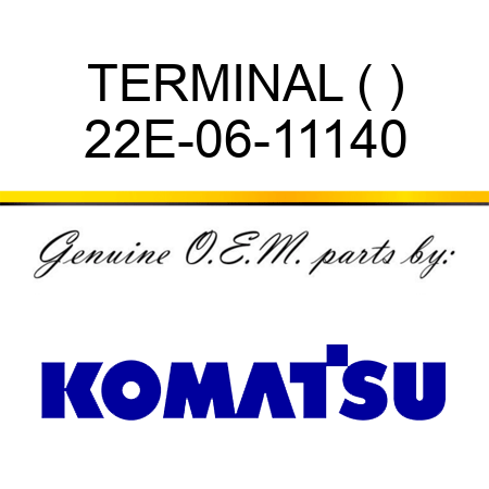 TERMINAL (+) 22E-06-11140