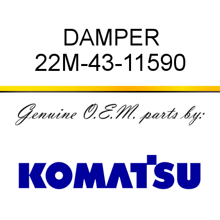 DAMPER 22M-43-11590