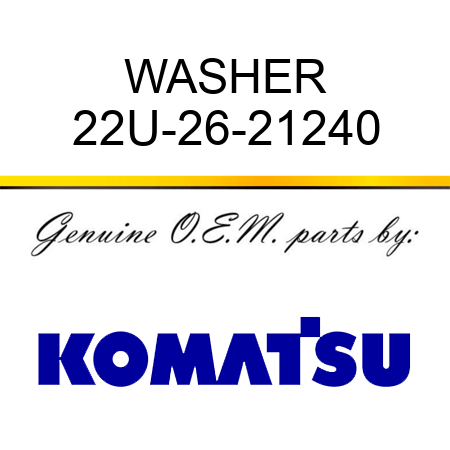 WASHER 22U-26-21240