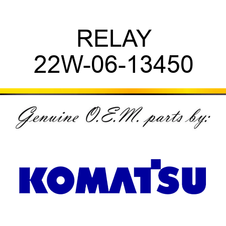 RELAY 22W-06-13450