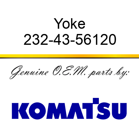 Yoke 232-43-56120