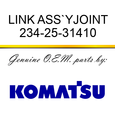 LINK ASS`Y,JOINT 234-25-31410