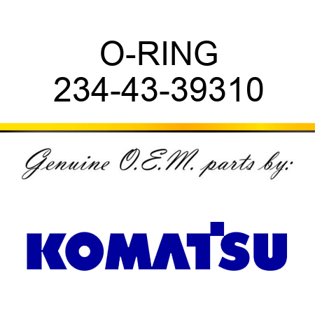 O-RING 234-43-39310