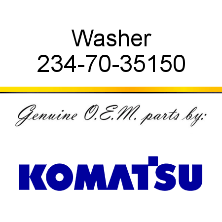 Washer 234-70-35150