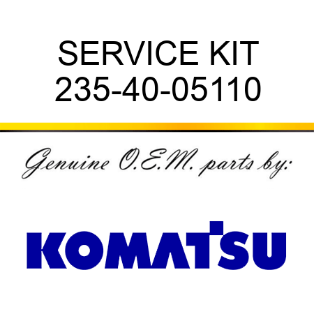 SERVICE KIT 235-40-05110