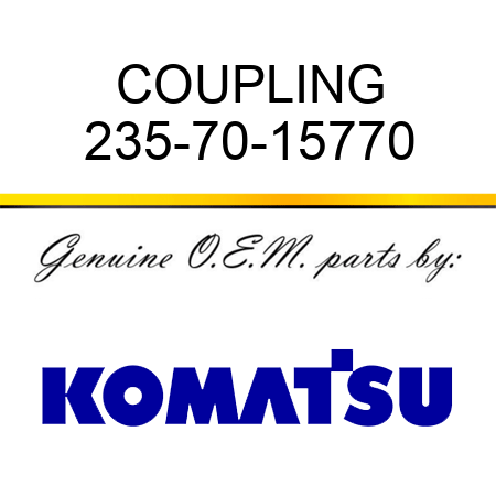 COUPLING 235-70-15770