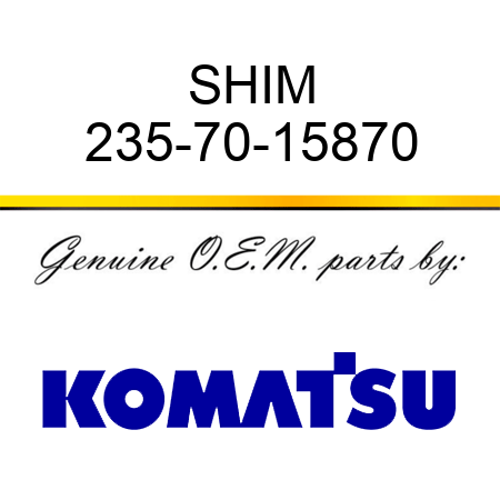SHIM 235-70-15870