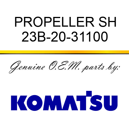 PROPELLER SH 23B-20-31100