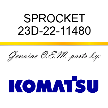 SPROCKET 23D-22-11480