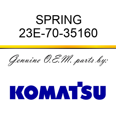 SPRING 23E-70-35160