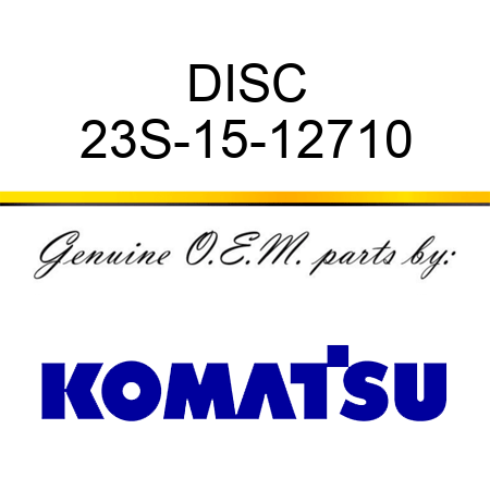 DISC 23S-15-12710