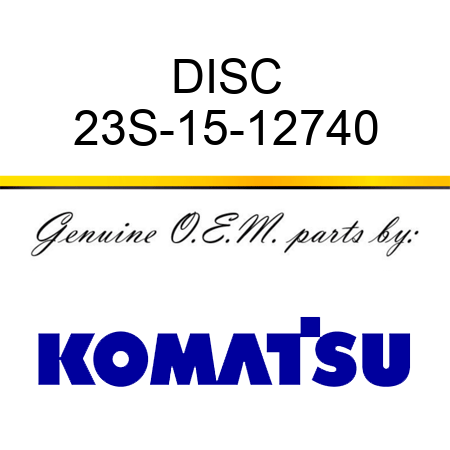 DISC 23S-15-12740