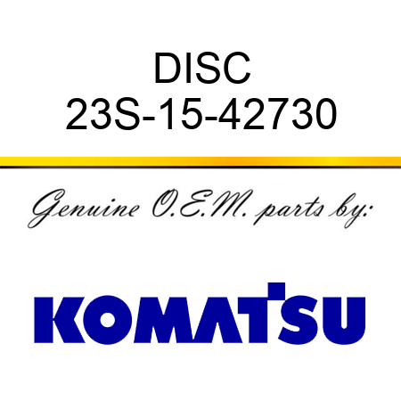 DISC 23S-15-42730