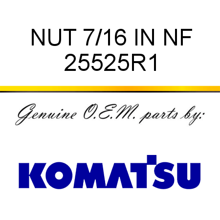 NUT 7/16 IN NF 25525R1
