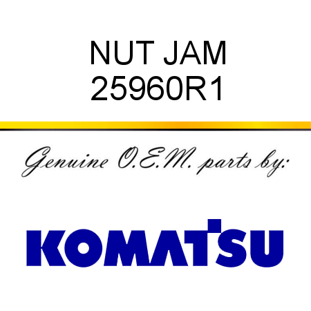 NUT, JAM 25960R1