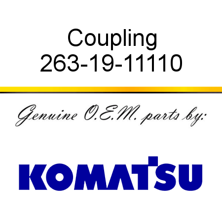 Coupling 263-19-11110
