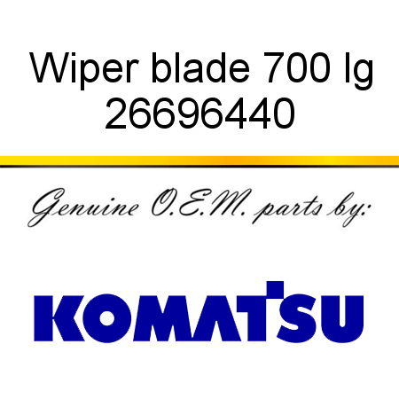 Wiper blade 700 lg 26696440
