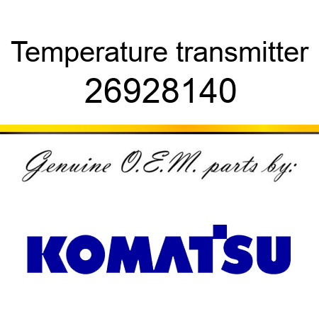 Temperature transmitter 26928140