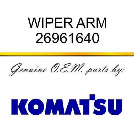 WIPER ARM 26961640