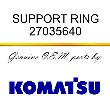 SUPPORT RING 27035640