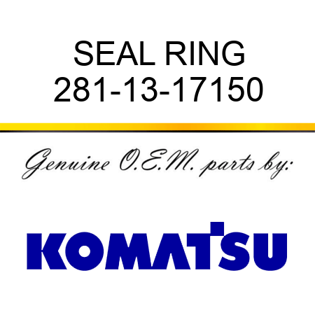 SEAL RING 281-13-17150