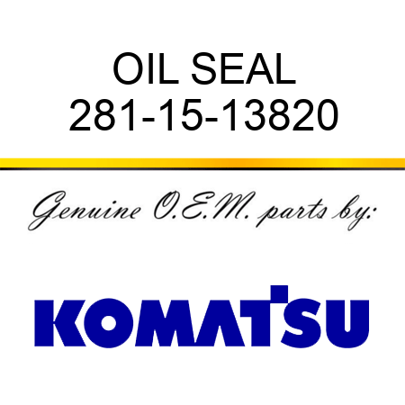 OIL SEAL 281-15-13820