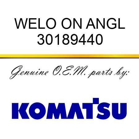 WELO ON ANGL 30189440