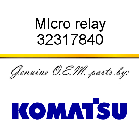 MIcro relay 32317840