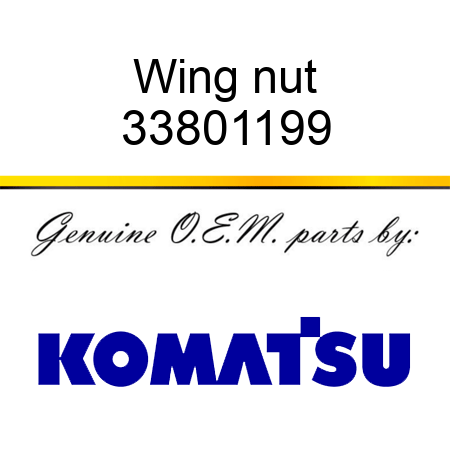 Wing nut 33801199