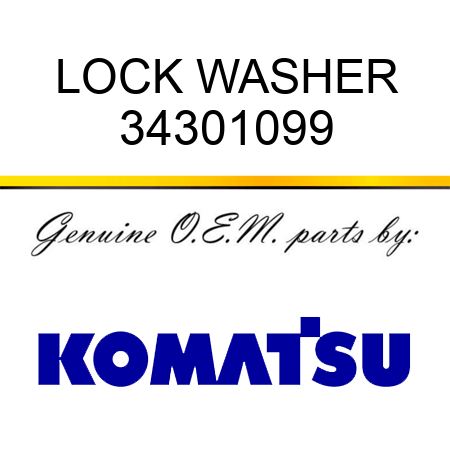 LOCK WASHER 34301099