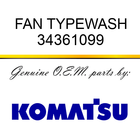 FAN TYPEWASH 34361099