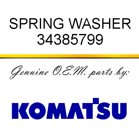 SPRING WASHER 34385799