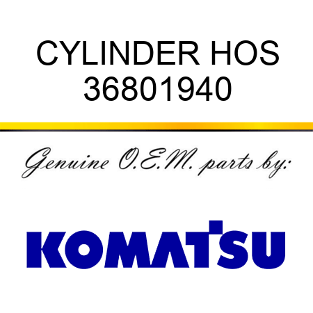 CYLINDER HOS 36801940