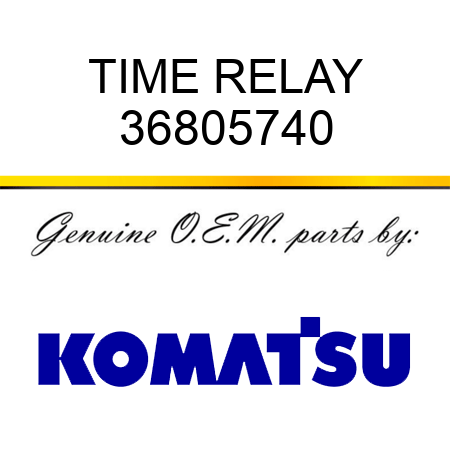 TIME RELAY 36805740