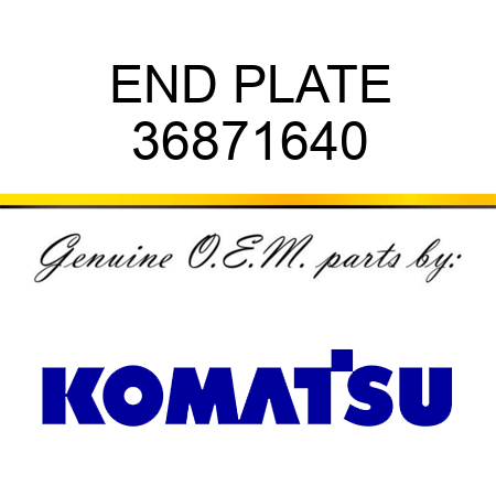 END PLATE 36871640