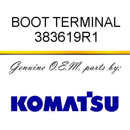 BOOT, TERMINAL 383619R1