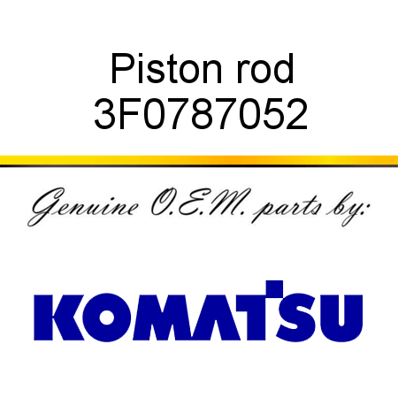 Piston rod 3F0787052