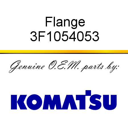 Flange 3F1054053