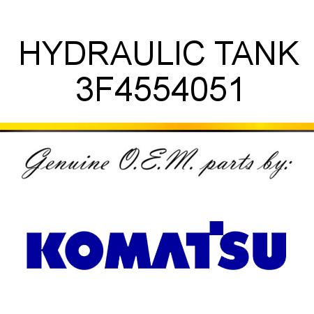 HYDRAULIC TANK 3F4554051