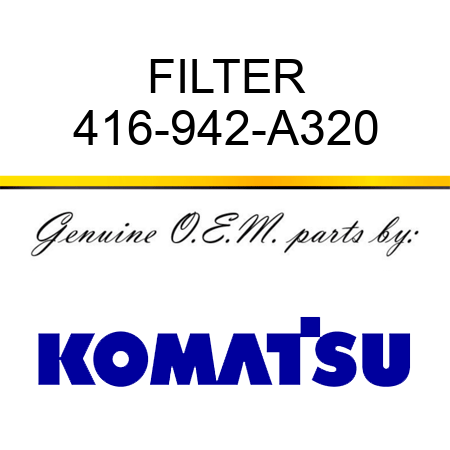 FILTER 416-942-A320