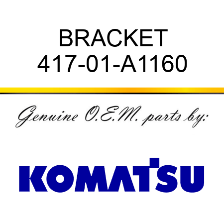 BRACKET 417-01-A1160