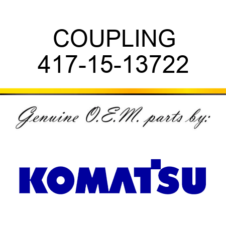 COUPLING 417-15-13722