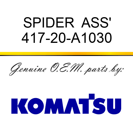 SPIDER  ASS' 417-20-A1030