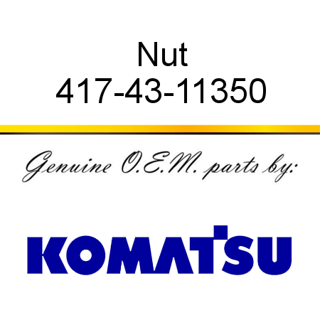 Nut 417-43-11350