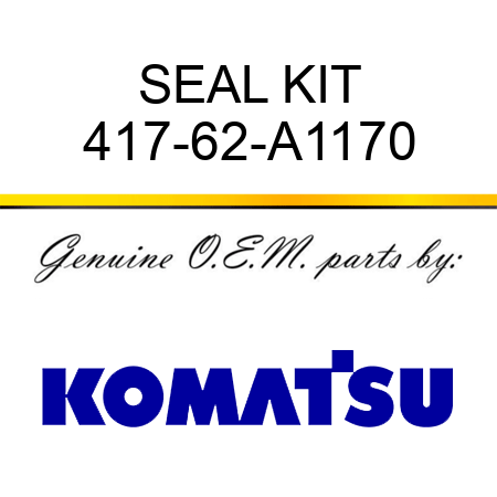 SEAL KIT 417-62-A1170