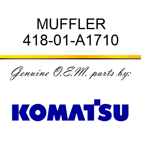 MUFFLER 418-01-A1710