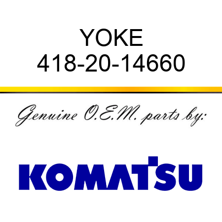 YOKE 418-20-14660