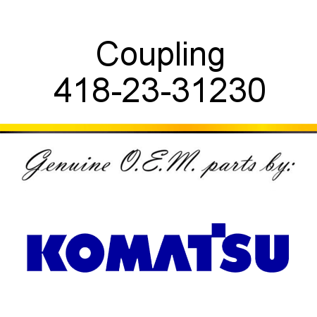 Coupling 418-23-31230