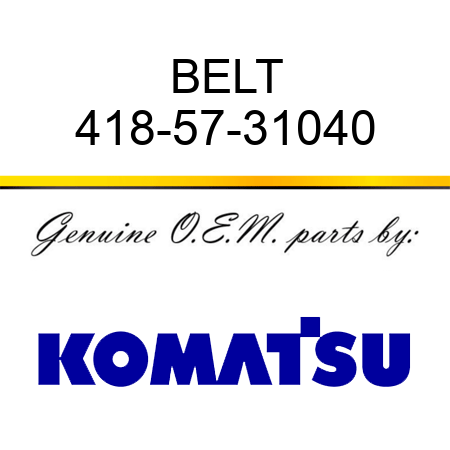 BELT 418-57-31040