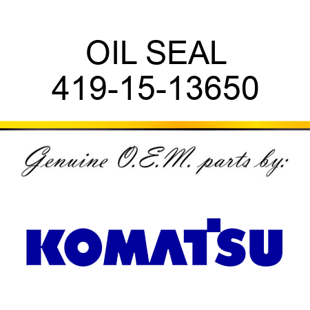 OIL SEAL 419-15-13650